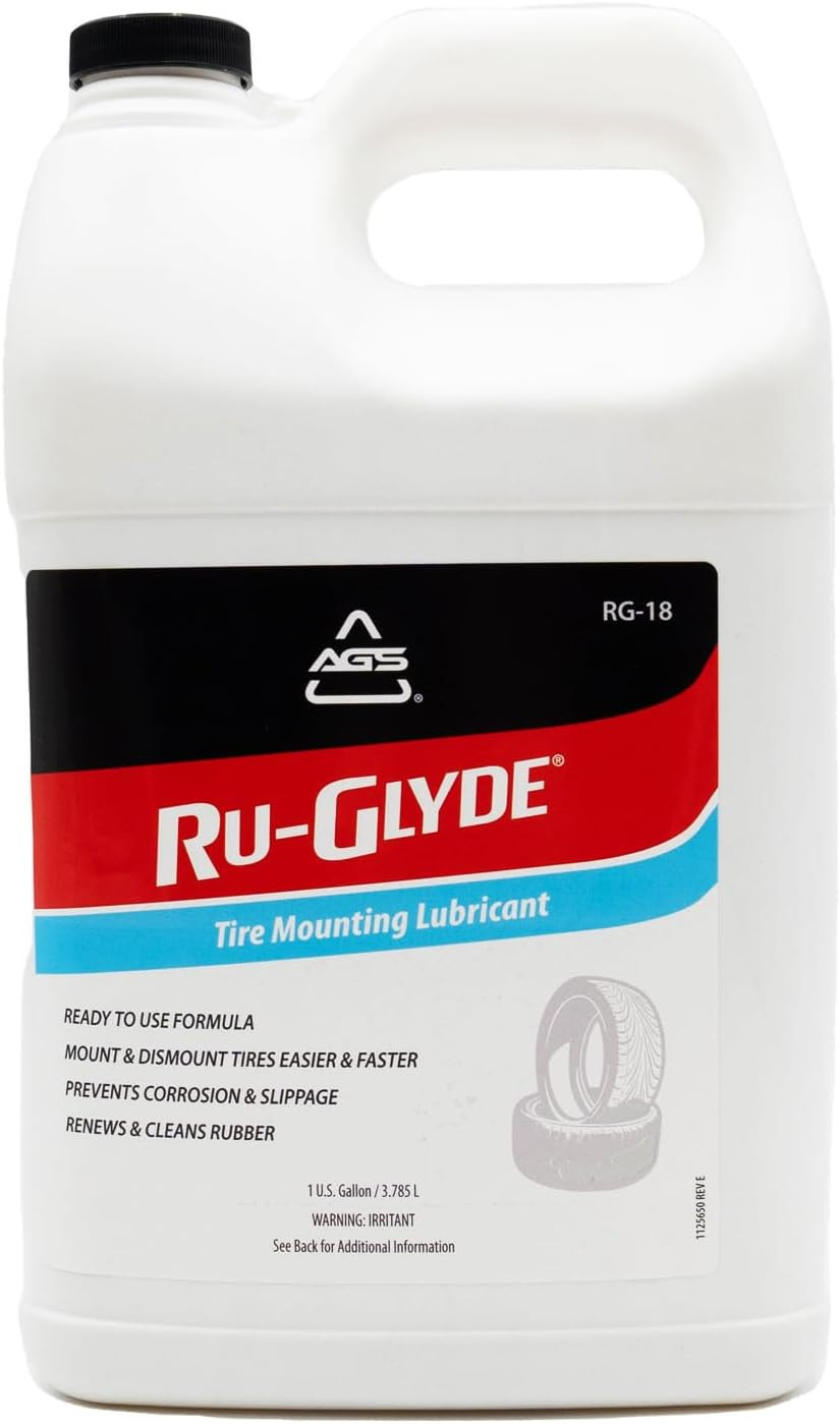 Ru-Glyde Tire Mounting Lubricant 1 Gallon Tire Bead Lube Ready to Use Formula