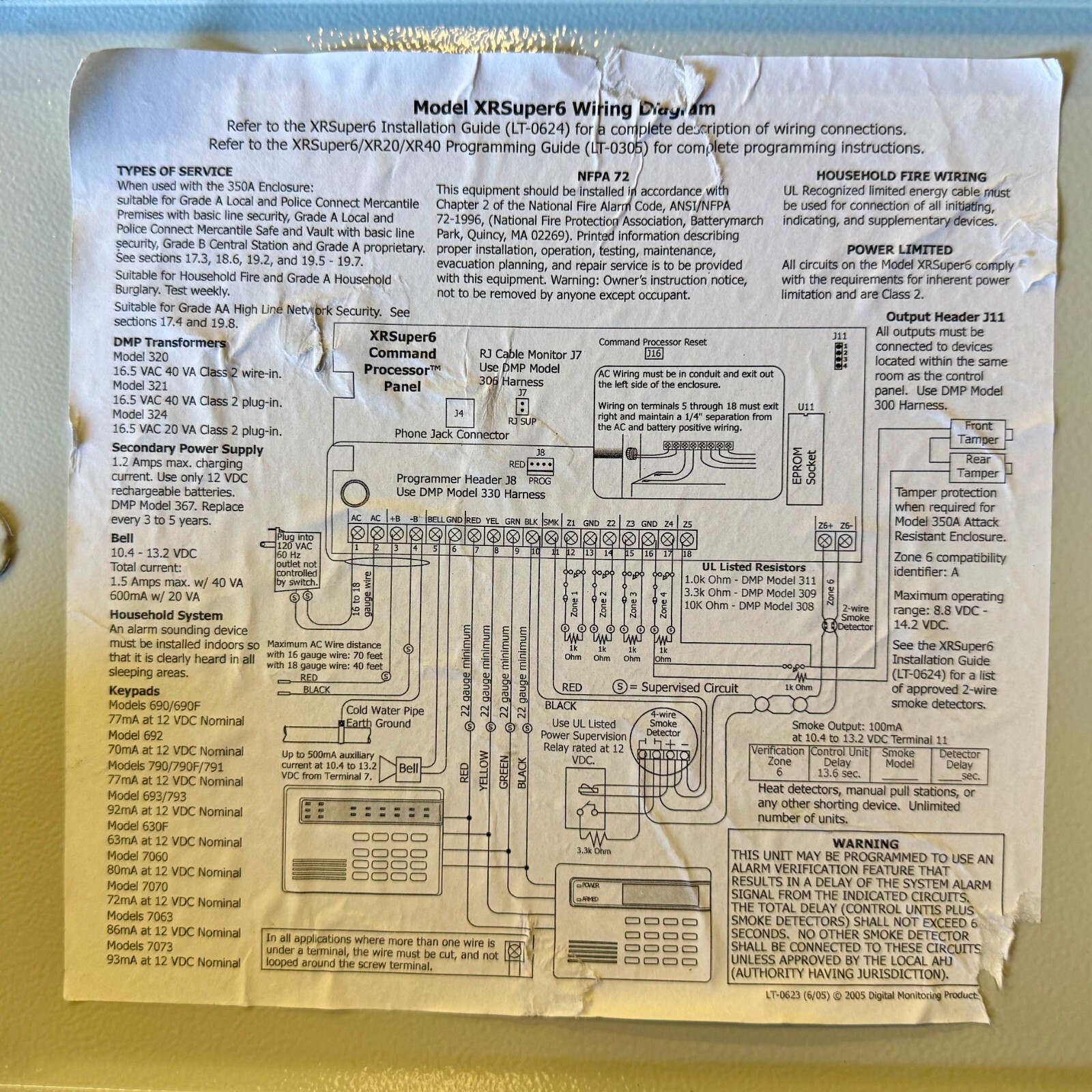 DMP XRSuper6 Security Command Executive Series XR Processor Panel Enclosure
