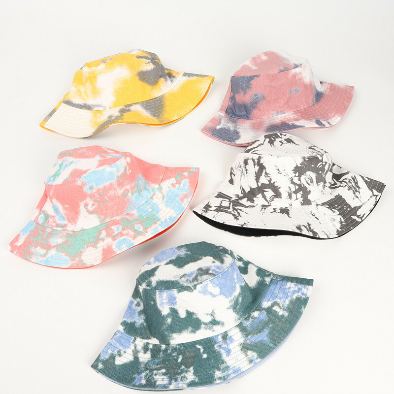 DOUBLE WEAR Tie Dye Bucket Hat for the Beach, Fishing, Hiking Safari or Causal