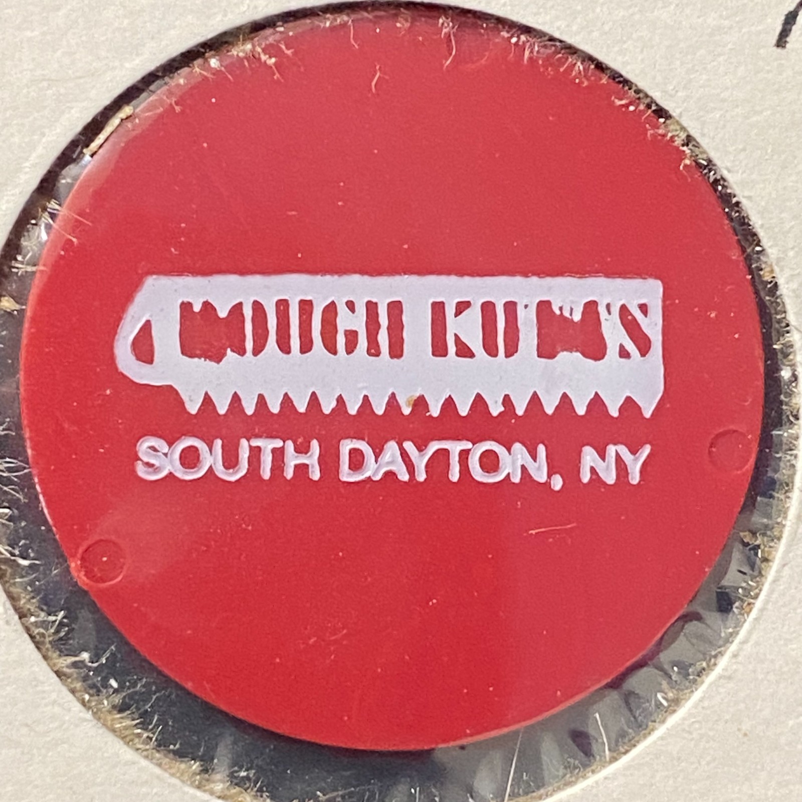 Rough Kutts Tavern South Dayton NY Plastic G/F One Drink Trade Token 28mm (#2)