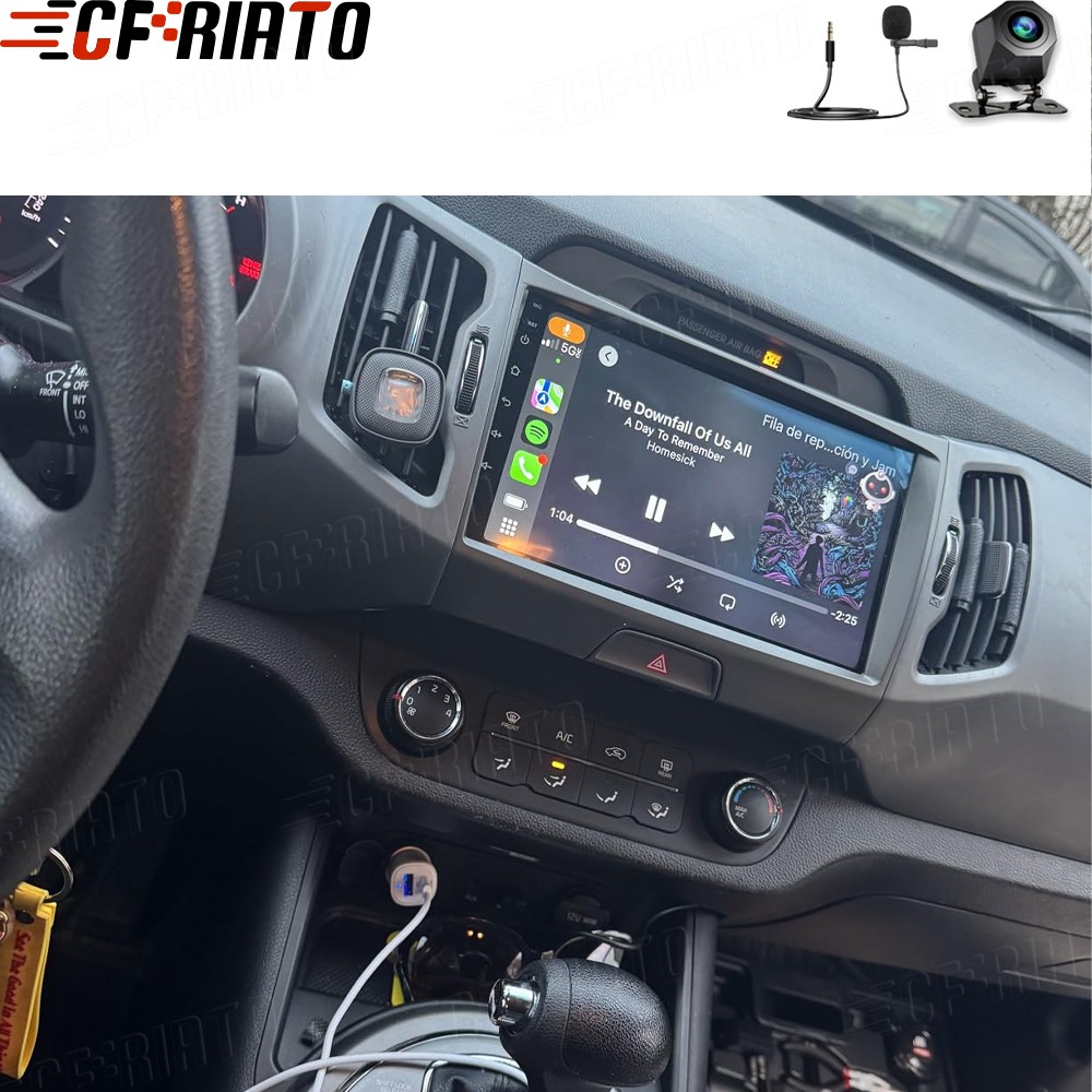 9" For KIA Sportage 3 2010-2016 Android 15 Car Stereo Radio Carplay GPS Navi Cam