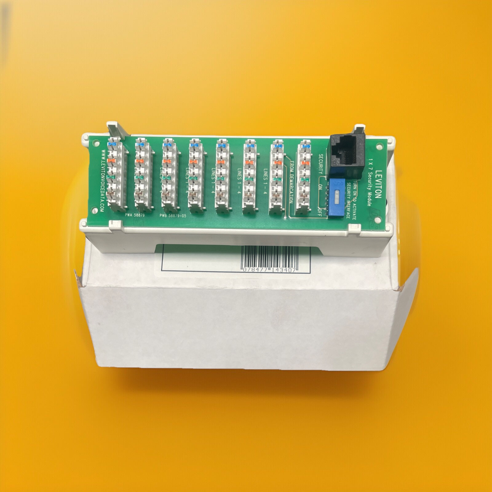 🔥(AN) Leviton 47609-TSV Telephone Security Module Media Modular System