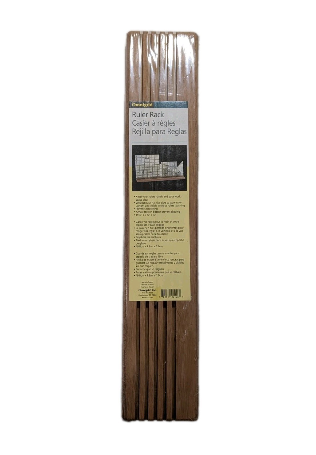 Omnigrid Wooden Ruler Rack