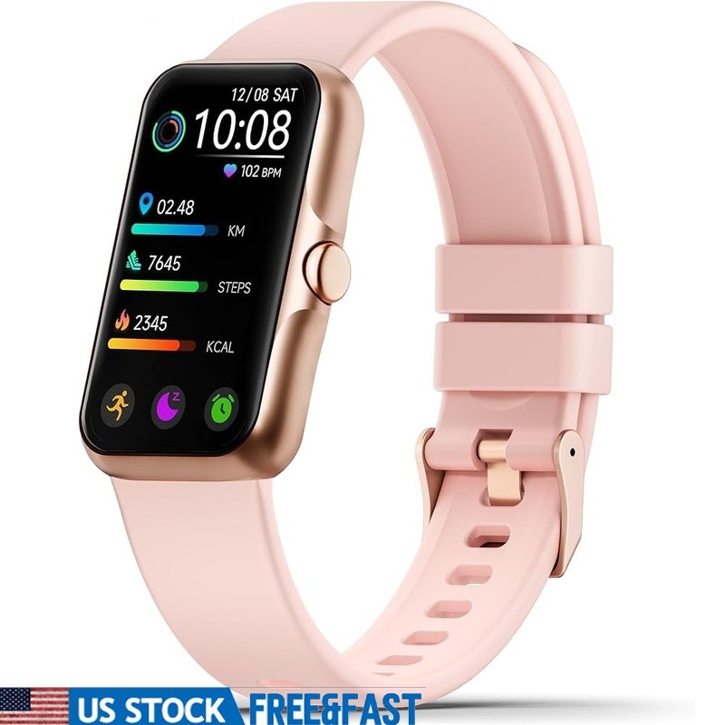 Fitness Tracker Smartwatch Heart Rate Blood Oxygen Sleep Monitor 24 Sports Modes