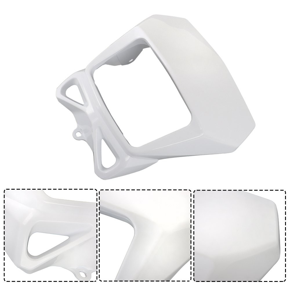02-23 Fit For SUZUKI DR-Z DRZ 400S SM DR 200 650 Head Light Cover Mask White