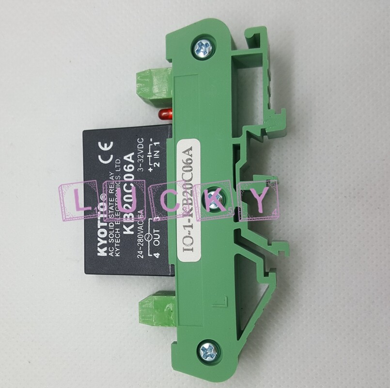 1PC REPLACE For KYOTTO IO-1-KB20C06A 24-280VAC 6A Solid State Relay With Seat