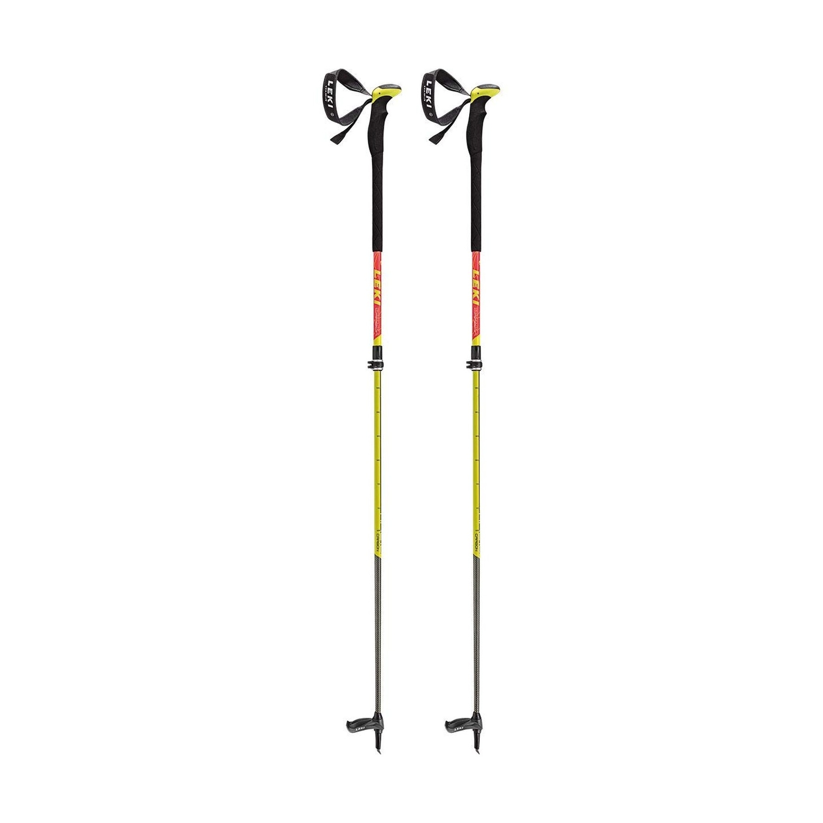 Leki Unisex Adult Sports Ski Poles, Red, 8 standard size
