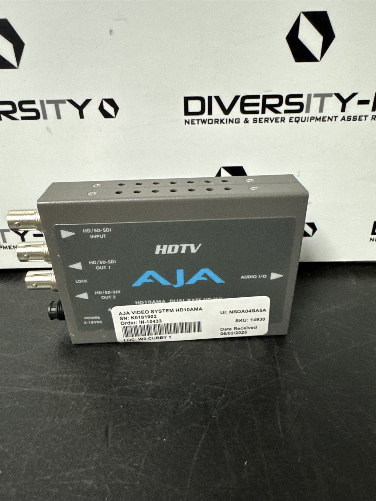 AJA HD10AMA Dual Rate HD/SD 4-Channel Balanced Audio Embedder/Disembedder