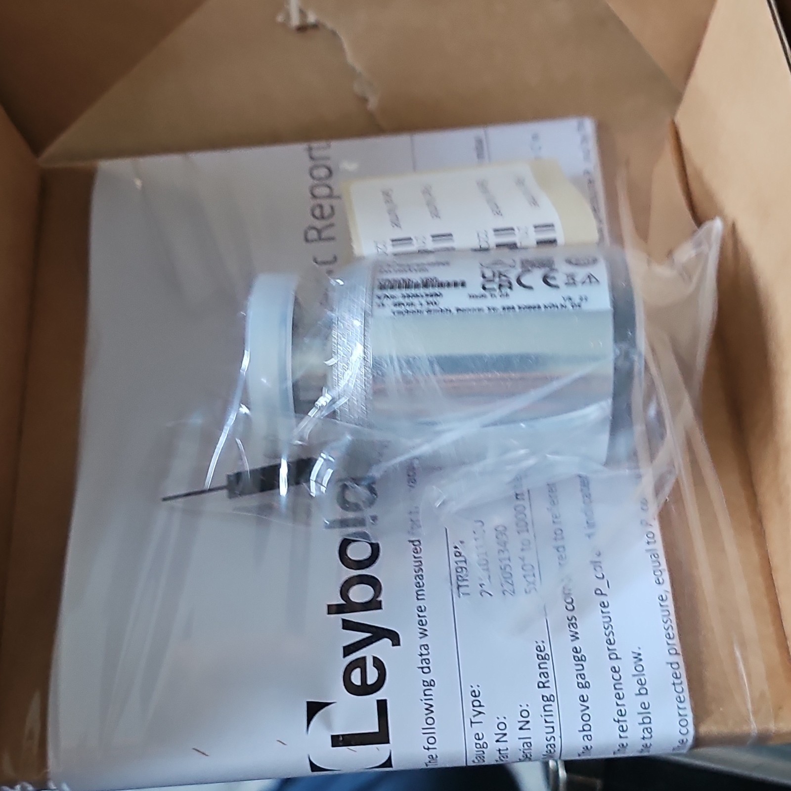 Leybold sensor TTR91RN-16KF