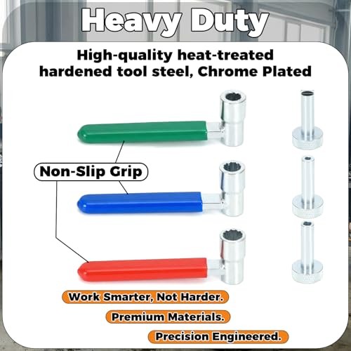 Adjustable Wrenches Set - 6 Pieces - 8mm, 9mm, 10mm Jam
