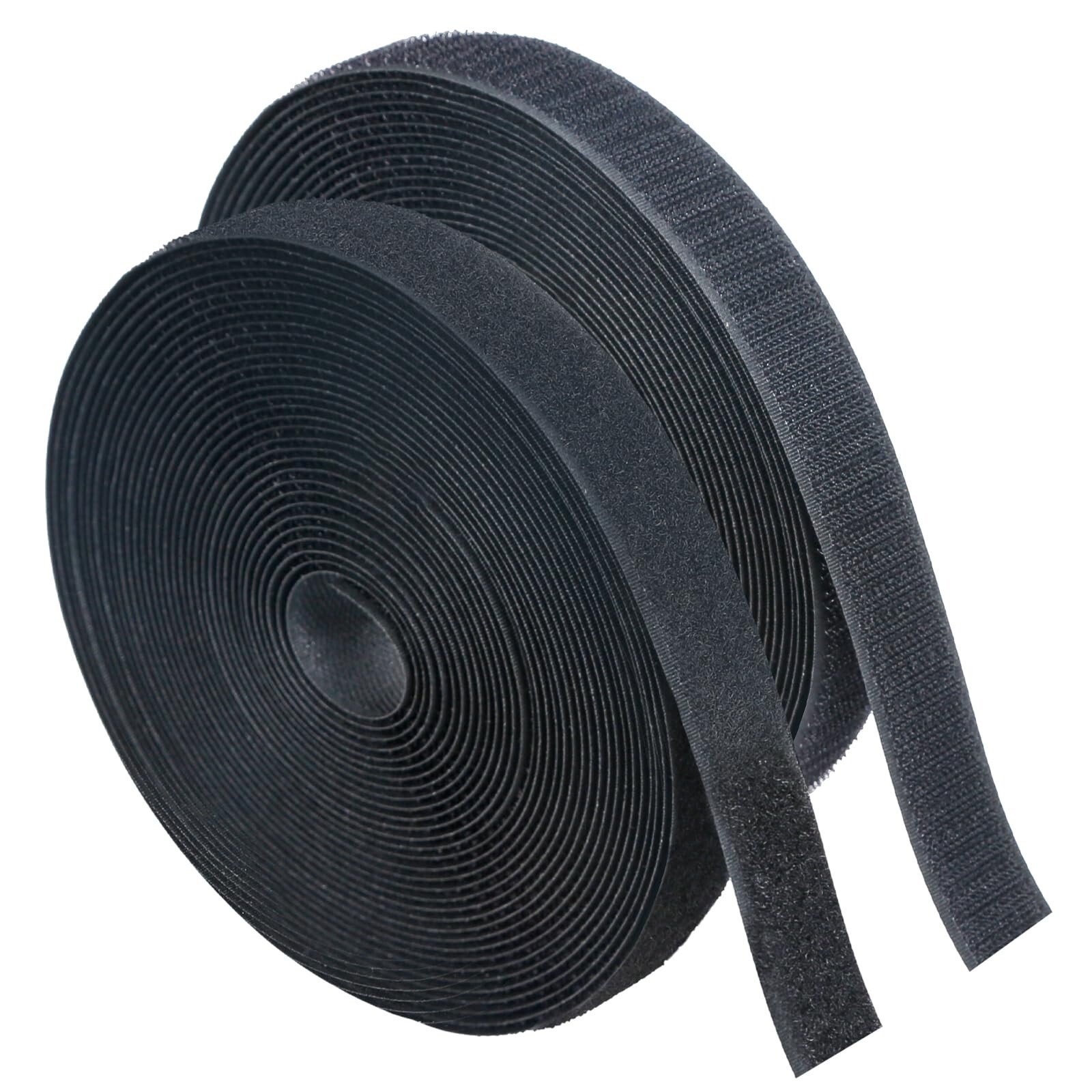 1in*11 Yard Sew On Hook and Loop Tape, Non-Adhesive Hook Loop Strips Roll, St...