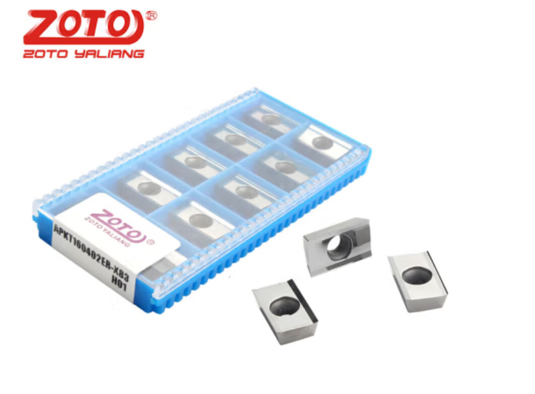 1 box (10pcs) zoto CNC aluminum milling insert R0.8APKT160402PDFR/1135/SEHT1204