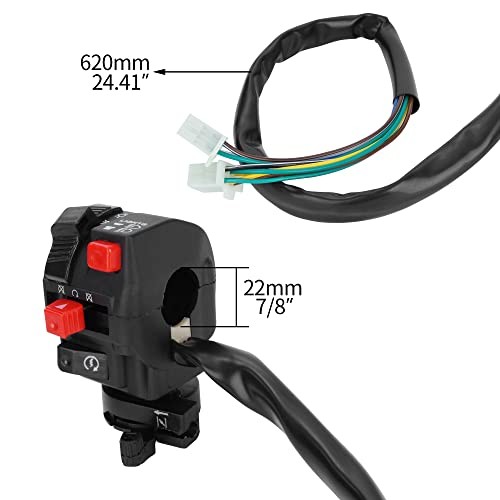 5 Function 10 Wires Left Starter Kill Light Choke Switch Assembly | ATV