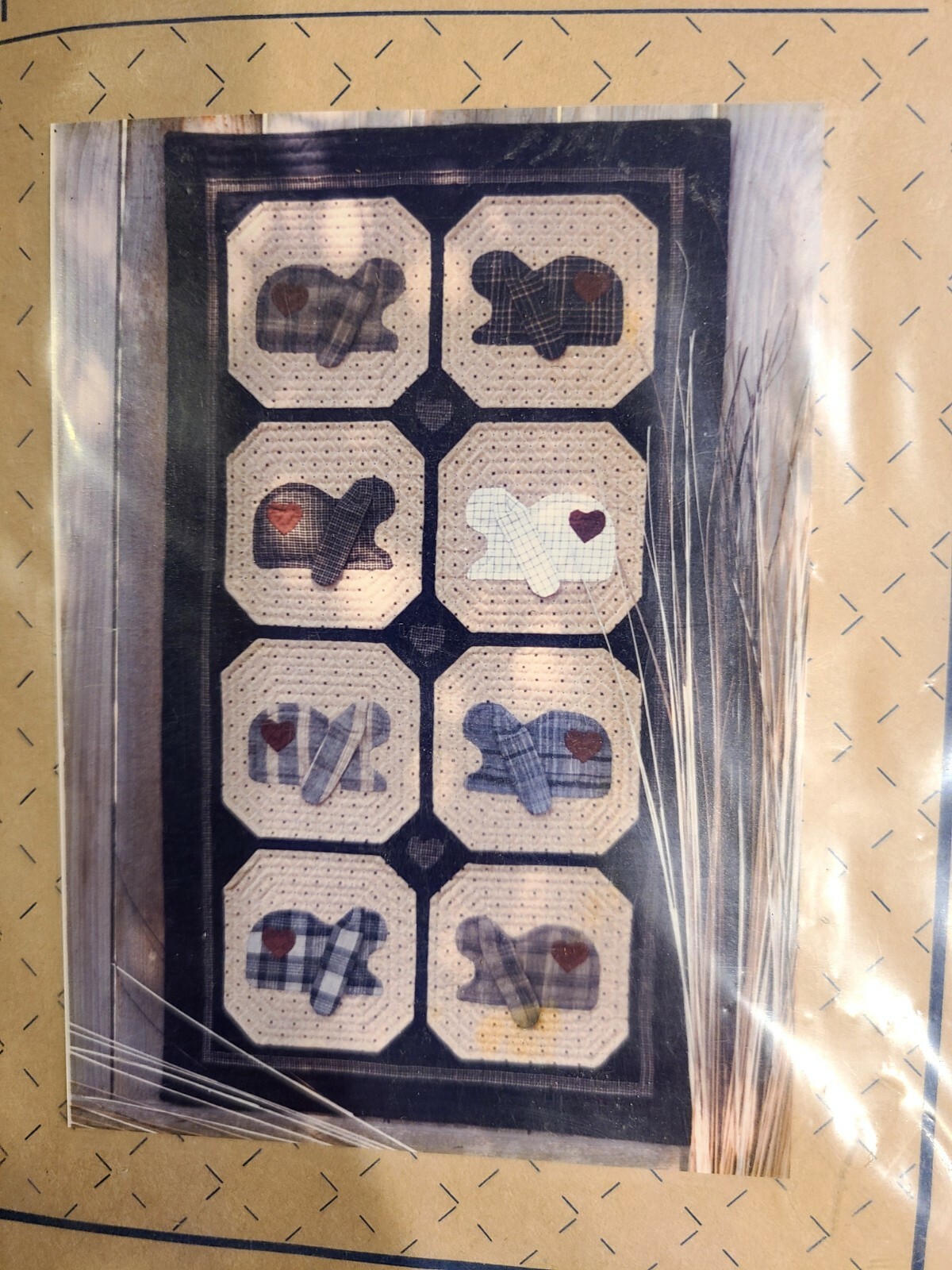 Quilting Pattern Lot of 5 patterns. Christmas. Bunnies. Bears. Patchwork.
