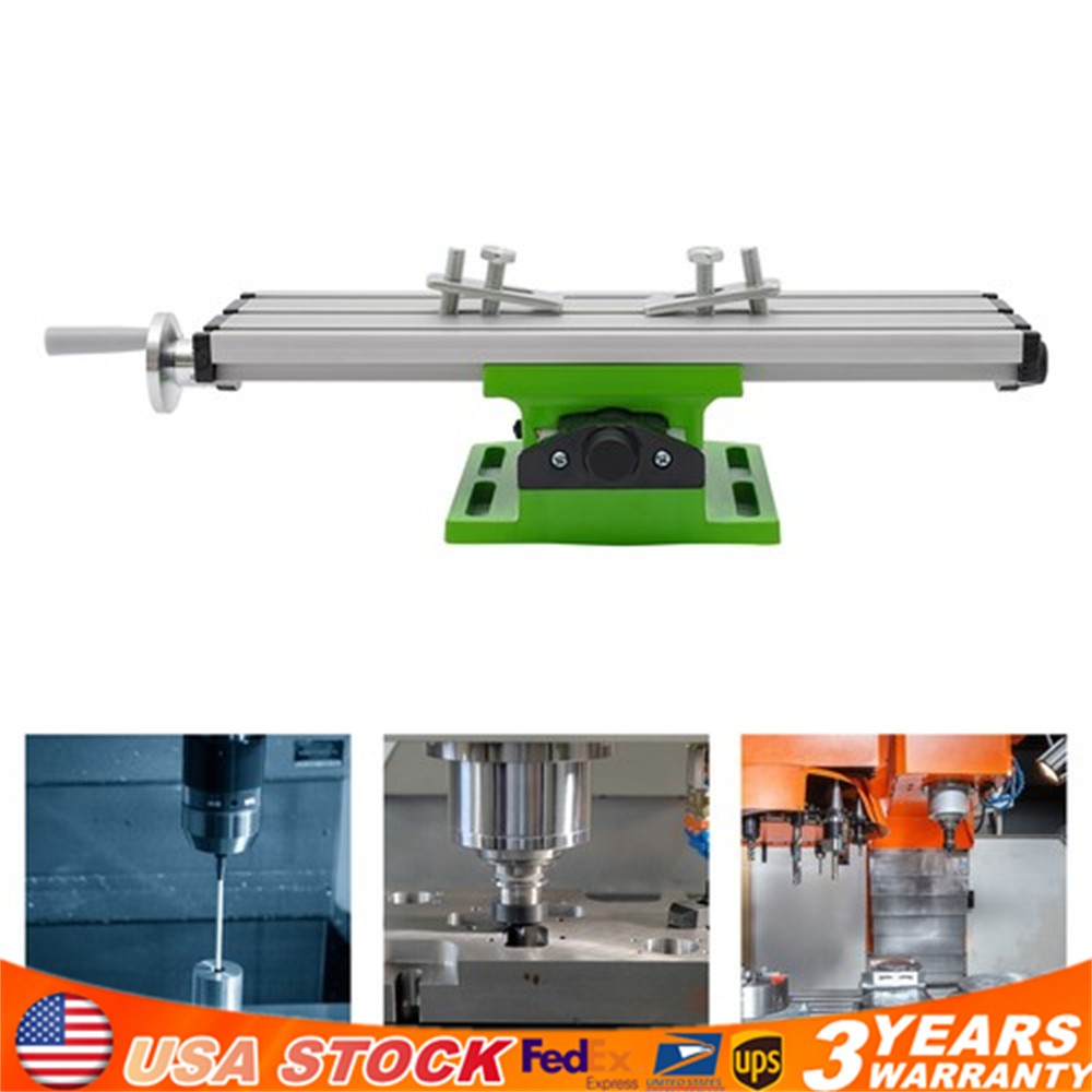 Cross Slide Drill Press Bench Axis Mill Machine Work Table Compound Vise Vice