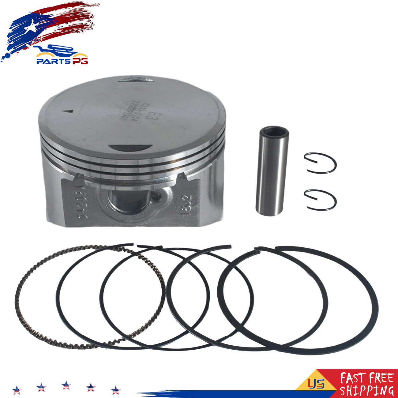 90mm Forged Flat-Top Piston For 420cc 420 Predator and +.080 Over GX390
