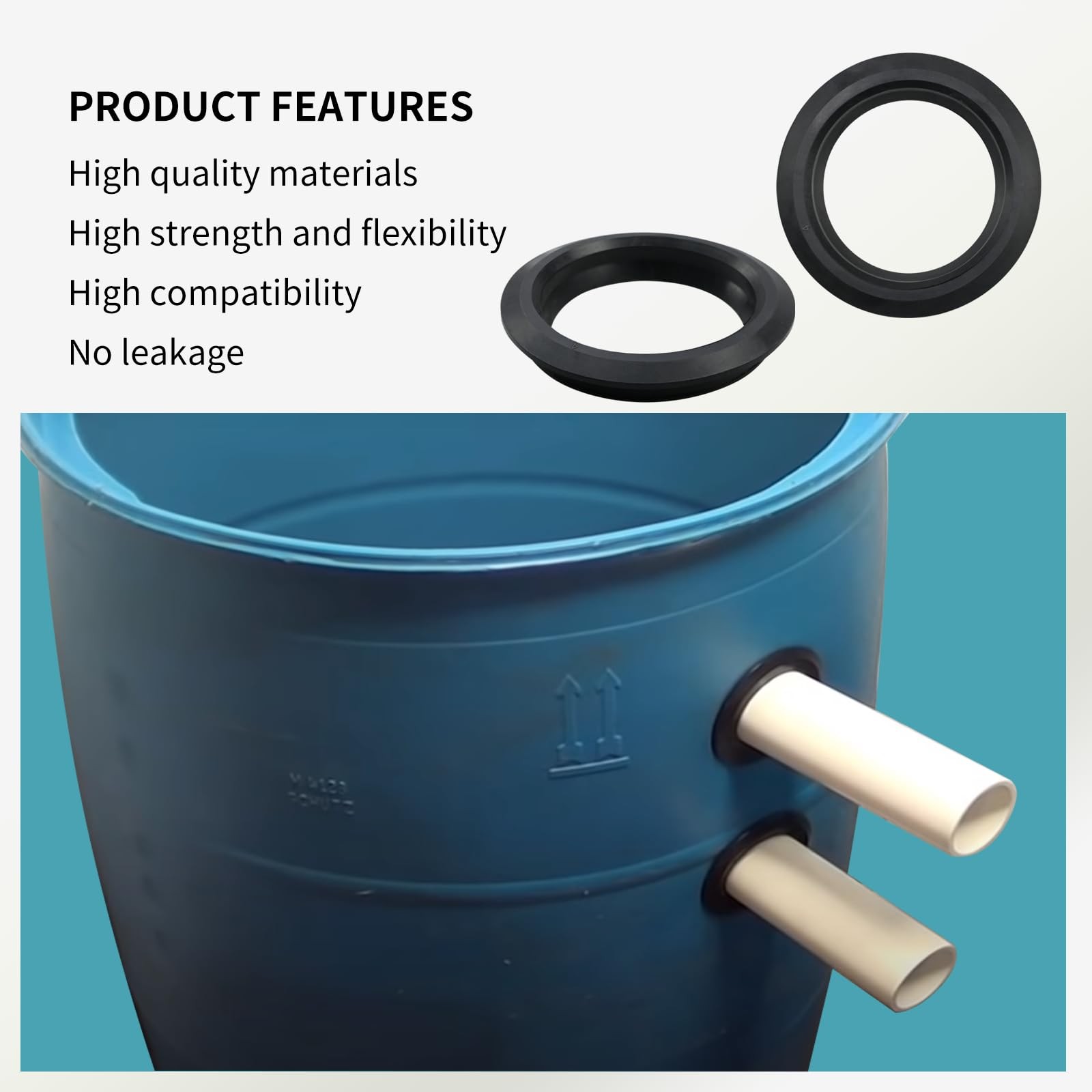 Vsttar 2 pack 4" flexible tank adapter