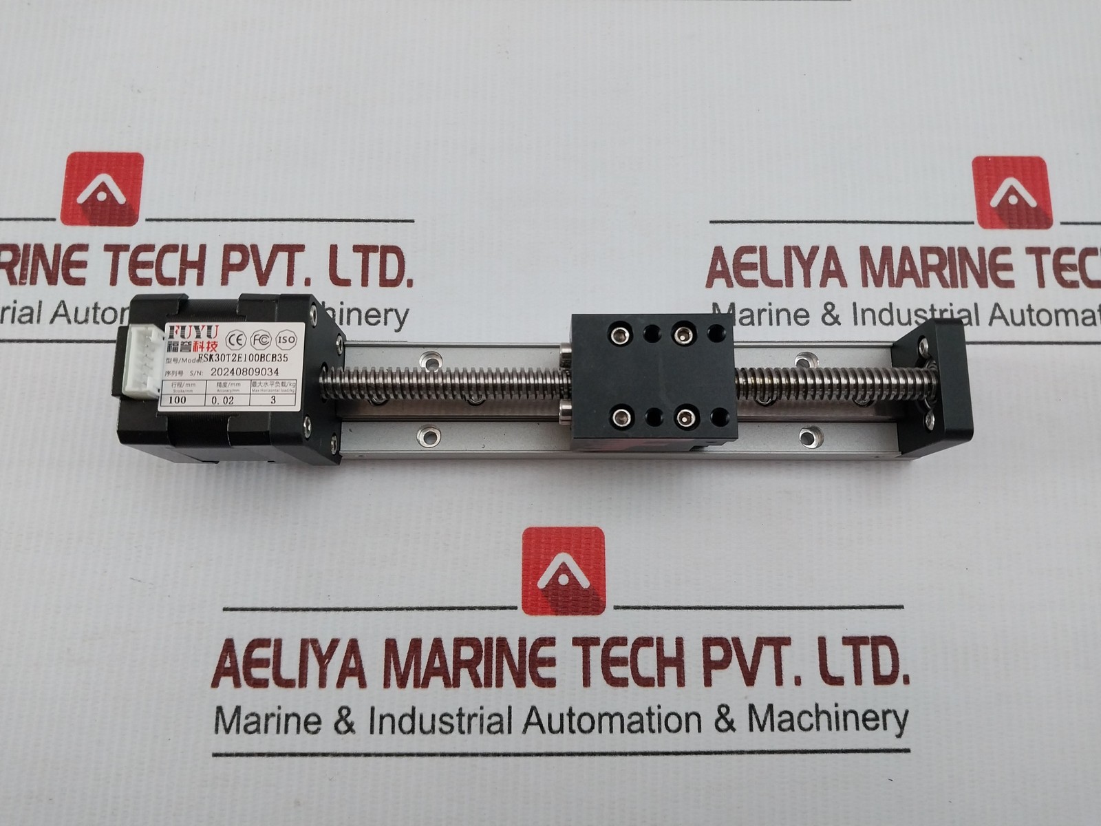 FUYU TECHNOLOGY FSK30T2E100BCB35 Mini Linear Rail Ball Screw Actuator