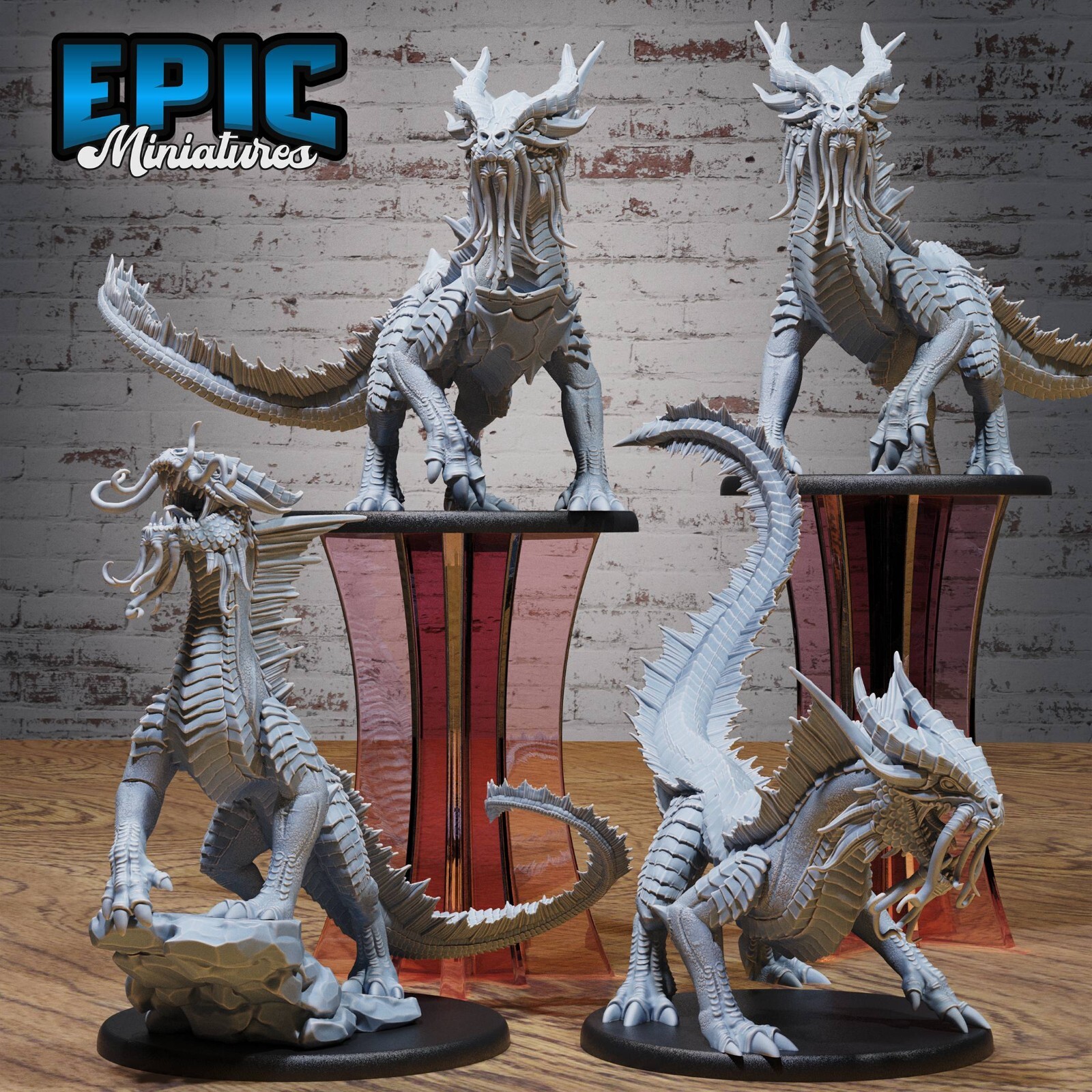 Epic Miniatures Fantasy - GOLD DRAKE Dungeons and Dragons DnD Miniature