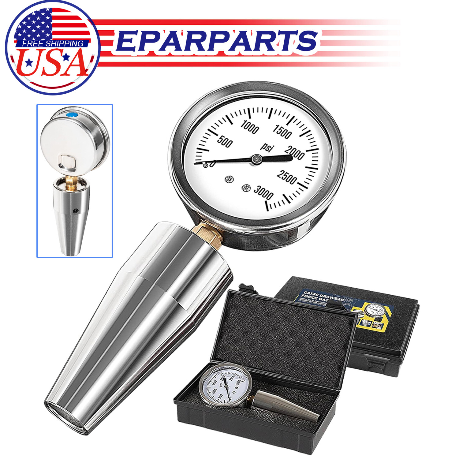 For All CAT 40 Machines & Bt 40 Spindle Drawbar Force Gauge Tester Checker Tool