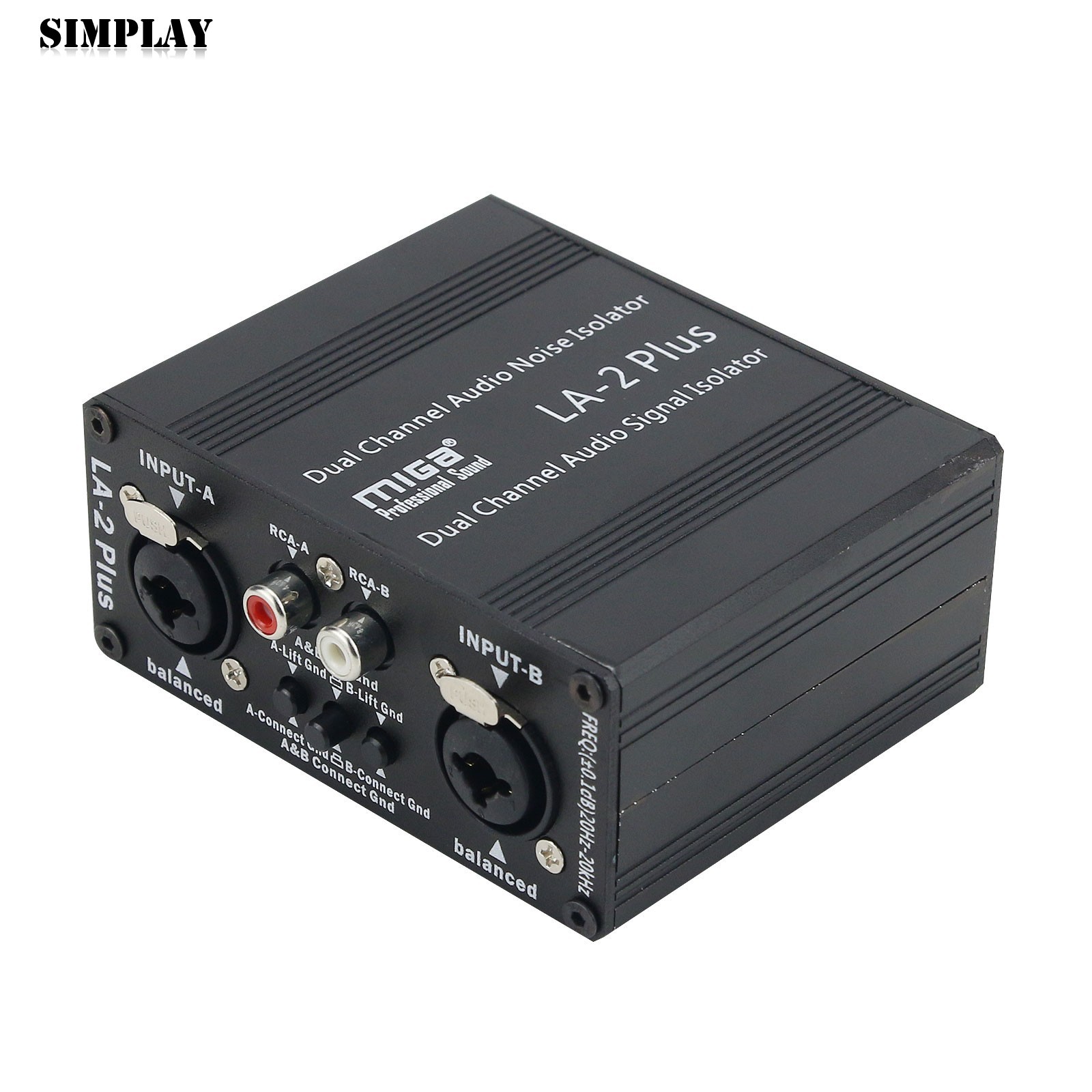 LA-2Plus Audio Noise Isolator Audio Signal Isolator Eliminate PC Audio