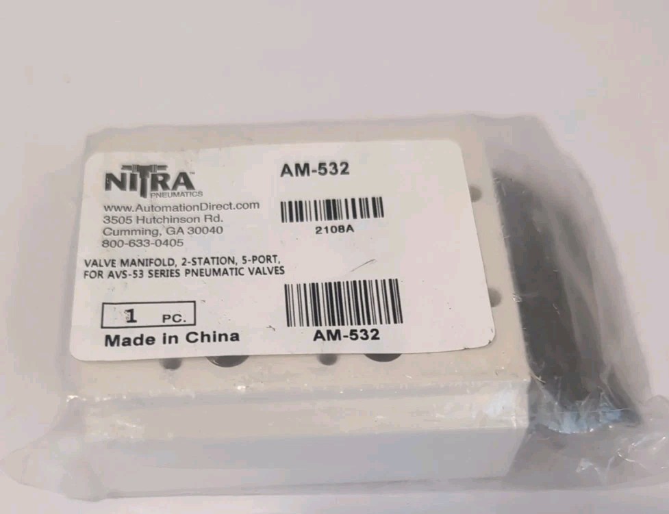 AM-532 Nitra Pneumatic Valve Manifold 2-station 5-port for AVS-53 Series valves