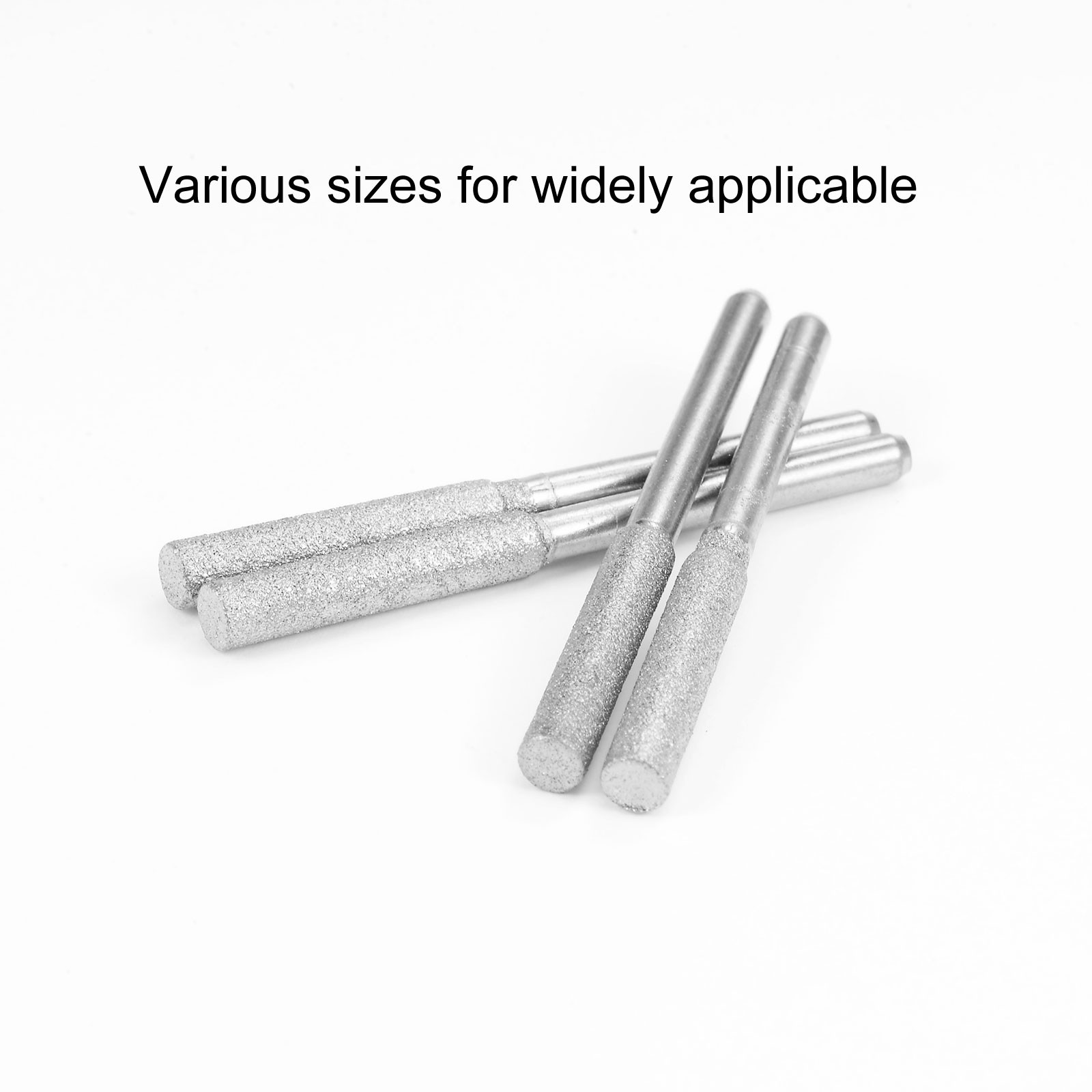 2Packs (12pcs) Diamond Coated Chainsaw Sharpener Bits 3/16" 4.8mm Grinder