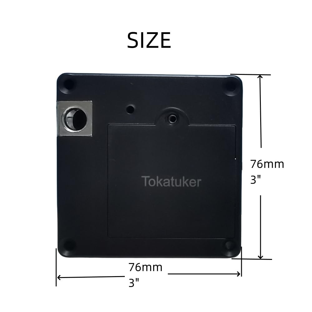 Tokatuker Invisible Cabinet Lock, Hidden NFC Lock DIY RFID Latch with USB Cab...