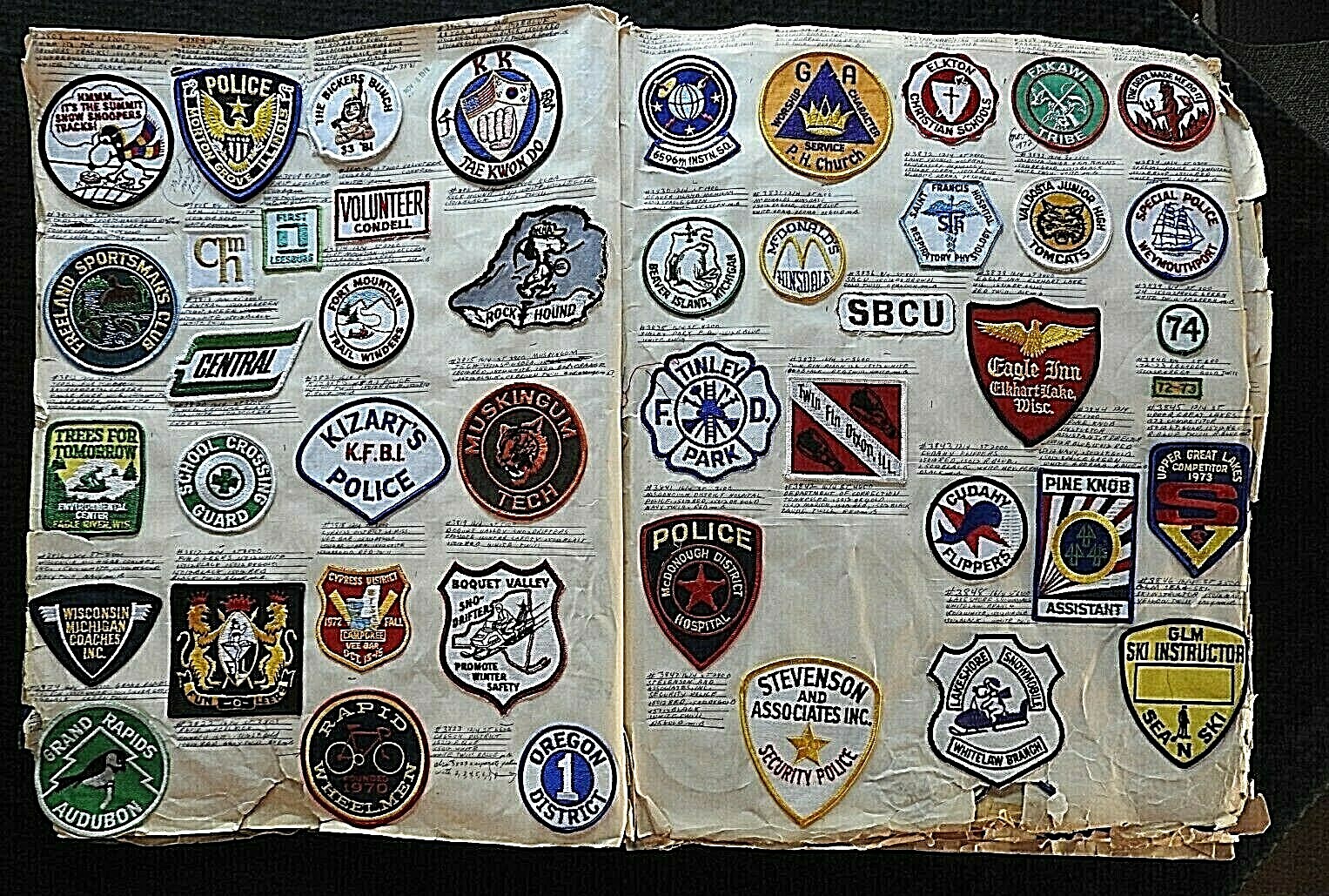 1972 NCHA "9th MICHIGAN FALL CAMPOUT" CHESANING MI JACKET SHOULDER PATCH