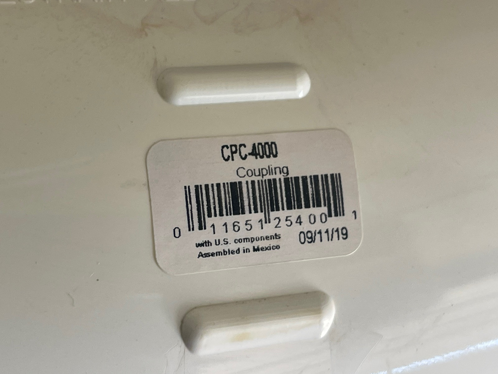 NDS Flow Management 4" inch White PVC Compression Coupling Part No CPC-4000 TM
