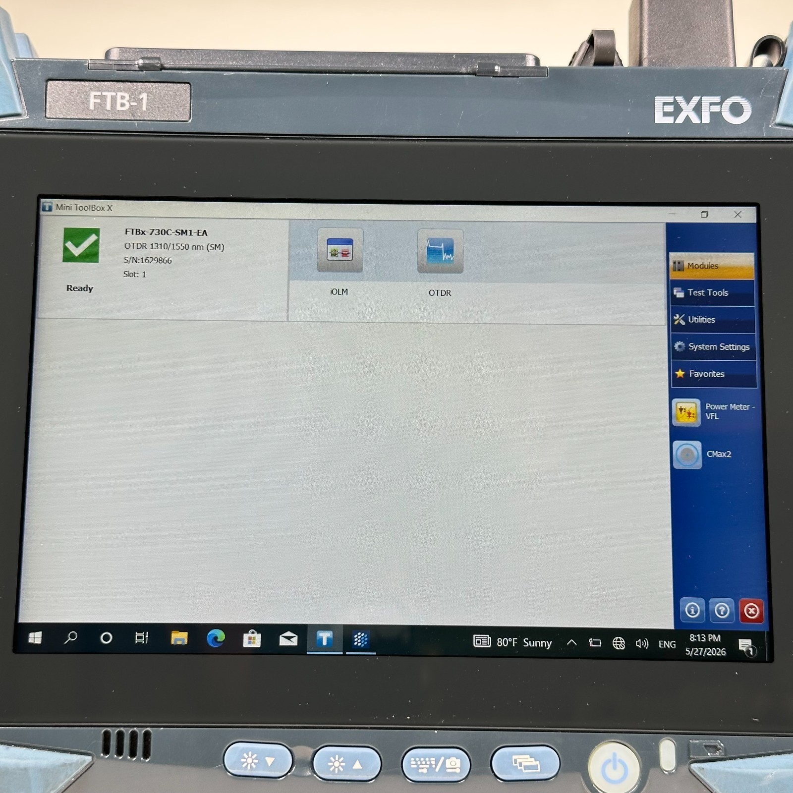 EXFO FTBX-730C-SM1-EA ODTR Module