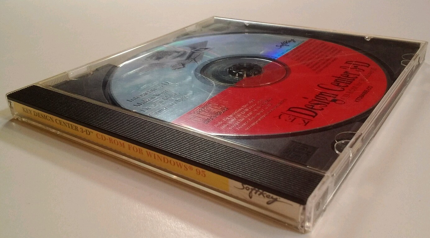 CD Design Center 3-D Vtg 1995 RARE VHTF Retro Tech Softkey