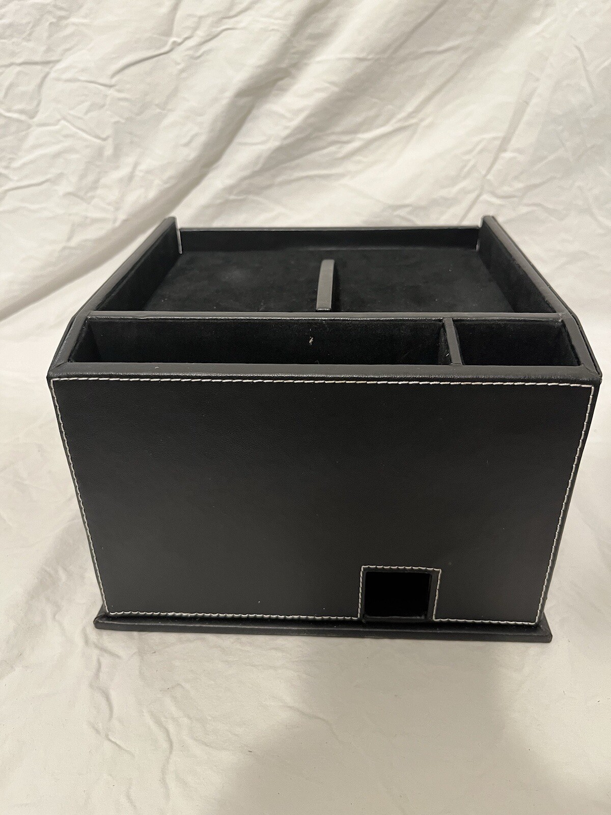 Black Multi-device Desktop Charging Station & Valet/Organizer