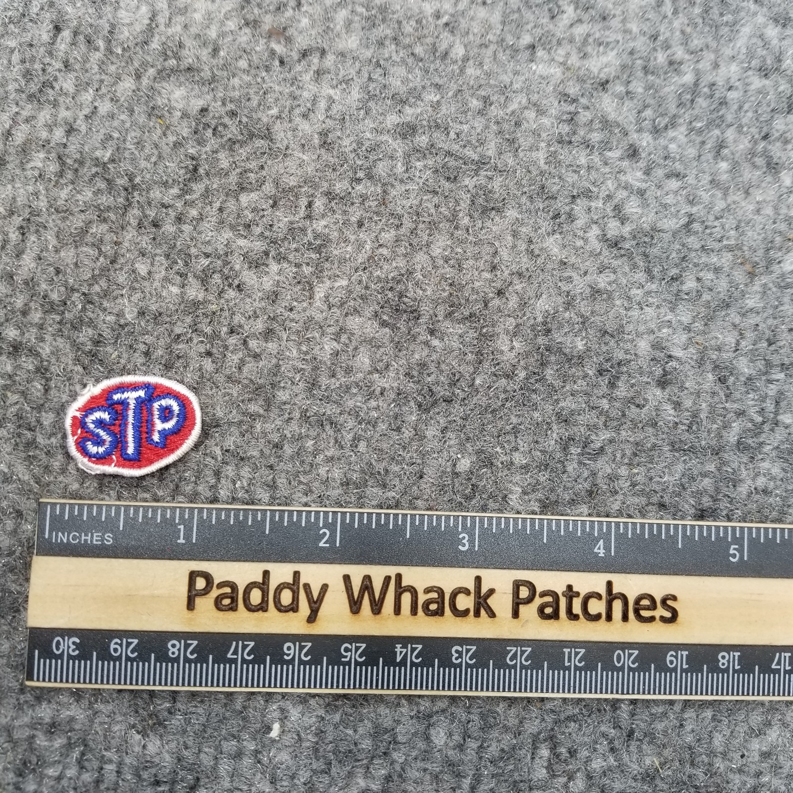 Vintage STP Patch Oil Gas Car Auto 70s 80s Small 1" AE1