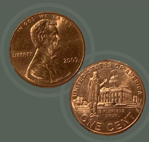 2009 Lincoln Bicentennial Penny • Professional Life • No Mint Mark • Beautiful!