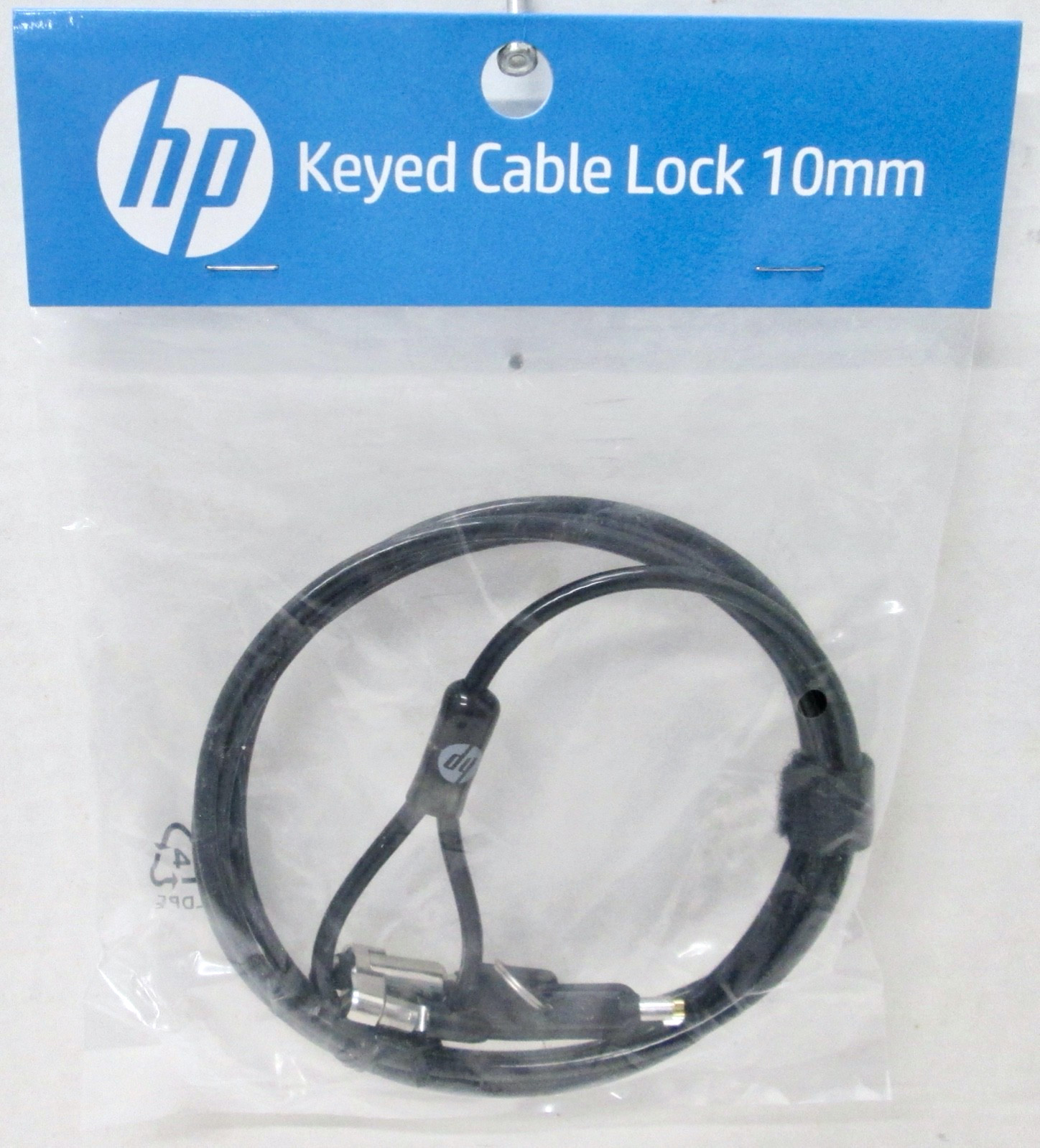 HP 10mm Keyed Cable Lock Laptop Security Lock w/ Keys T2A62AA – New Sealed