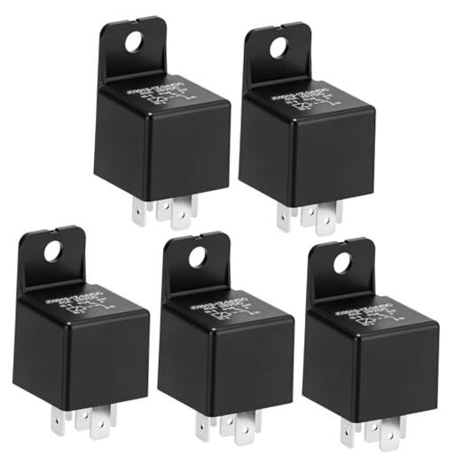 Motor Relay 5 Pin 24V 40A, Automotive Relay, 5 Pack Vehicle Relays Switch