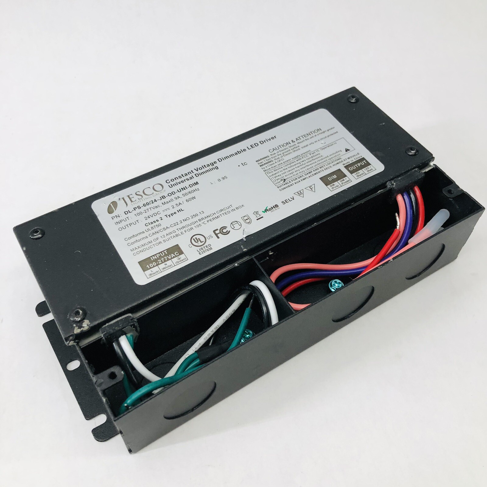 JESCO DL-PS-60/24-JB-OD-UMI-DIM CLASS 2 TYPE HL