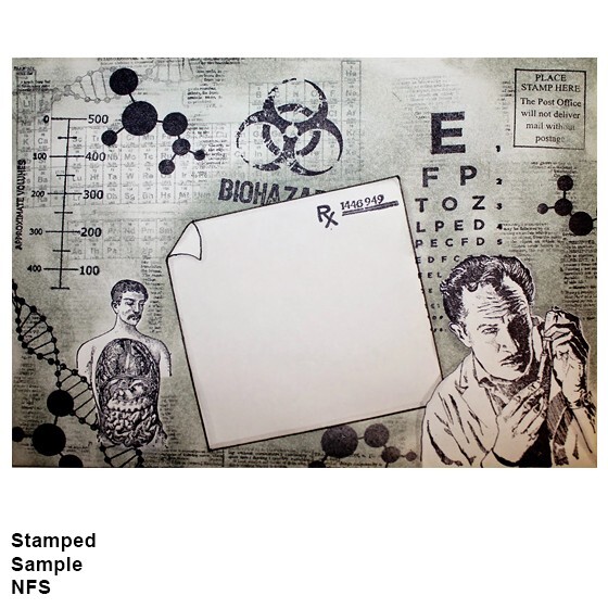 Mounted Rubber Stamp, DICTIONARY PAGE, Background Stamp, Collage, Mixed Media