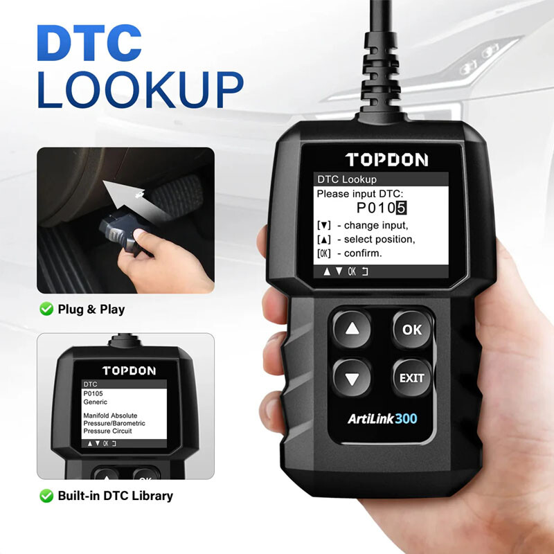 TOPDON AL300 Car Code Reader OBD2 Diagnostic Scan Tool For Ford Holden BMW VW