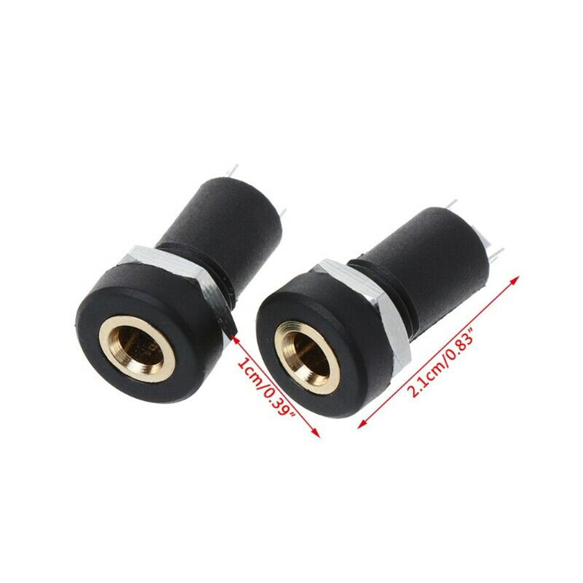 10x 3.5mm Audio Female Jack Socket 4 Pole Stereo Solder Panel Mount Adapter Plug