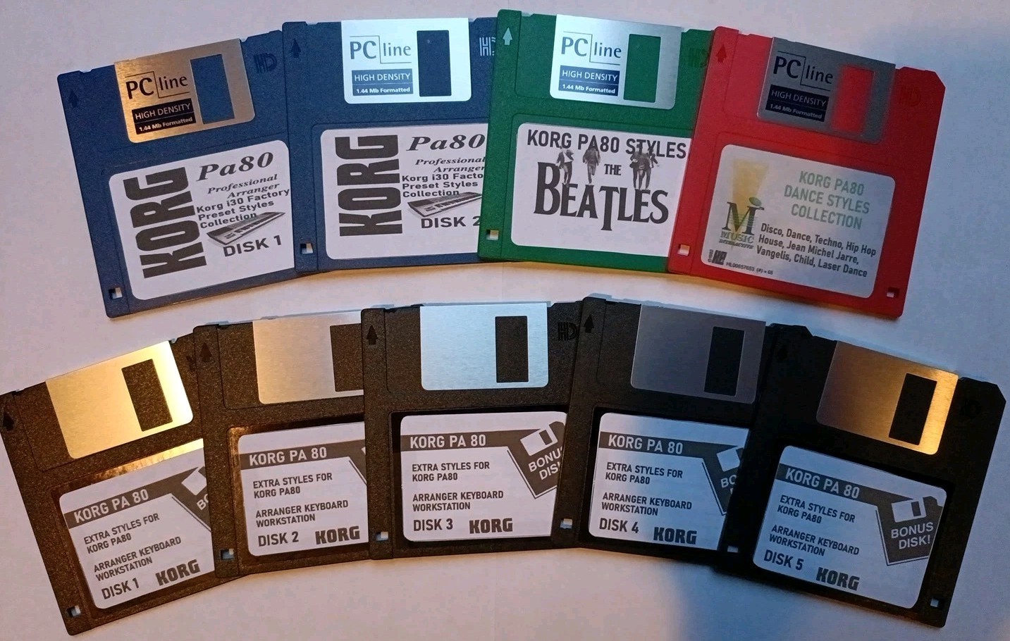 KORG PA80 Floppy Disks - Style Disks Collection for Korg PA80, PA50, PA60, PA1X