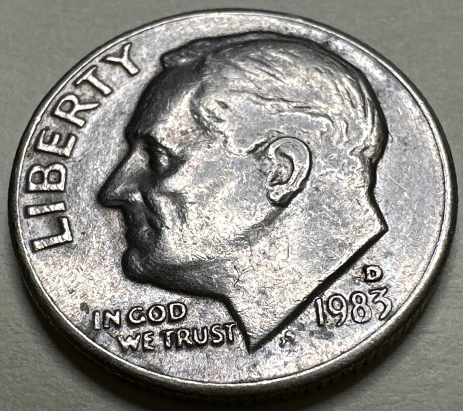 1983 D Roosevelt Dime Circulated 10C 2483X