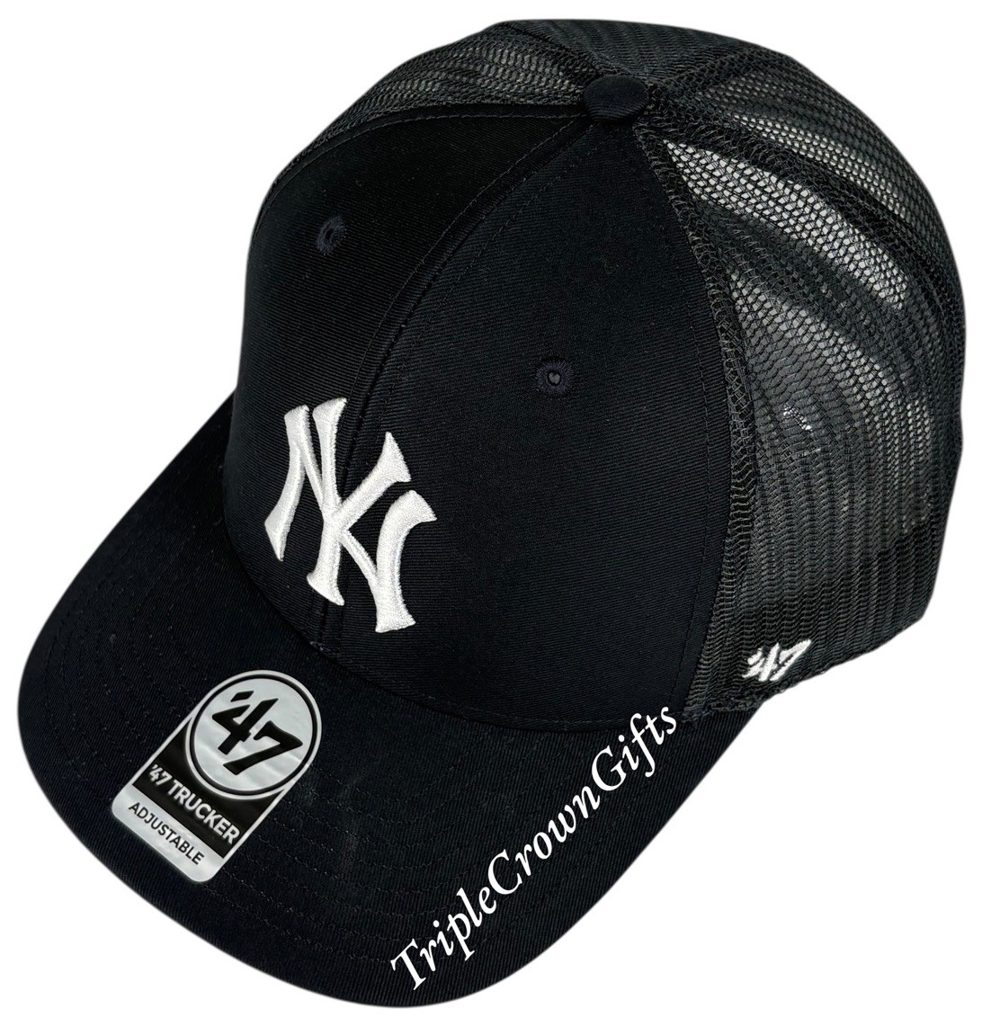 MLB New York Yankees ('47 Brand) Flagship Wash MVP Trucker Snapback Navy