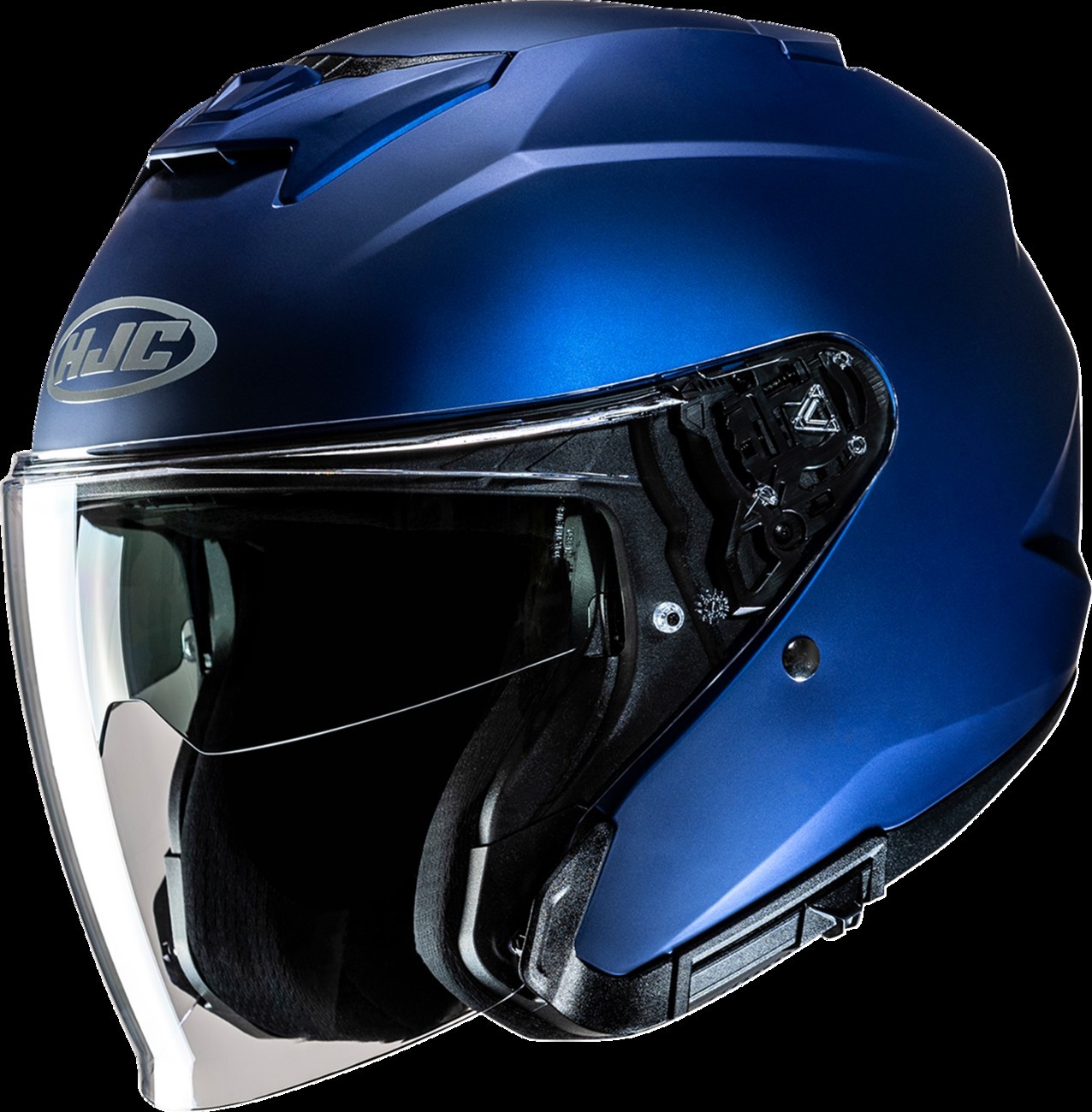 HJC JP45NUS4SMBV i31 Open Face Motorcycle Helmet, Semi Flat Metallic Blue, Small