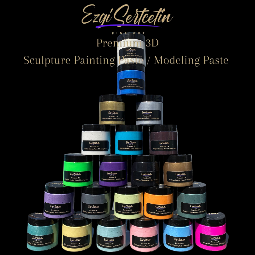 3D Sculpture Painting Paste|Texture Paste|Decorative Plaster|6 oz