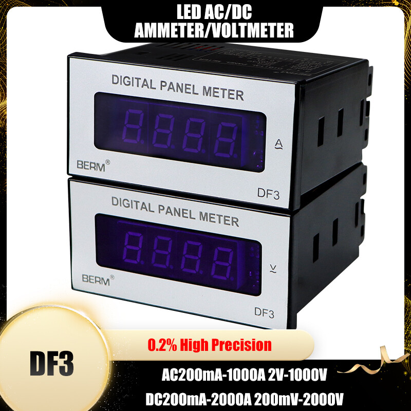 LED AC/DC Ammeter/Voltmeter AC200mA-1000A 2V-1000V | DC200mA-2000A 200mV-2000V