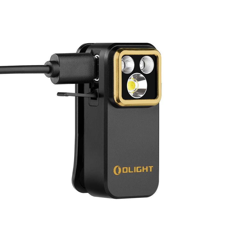 Olight Oclip Pro S Black Multifunctional Clip Flashlight & Oclip Headlamp Strap