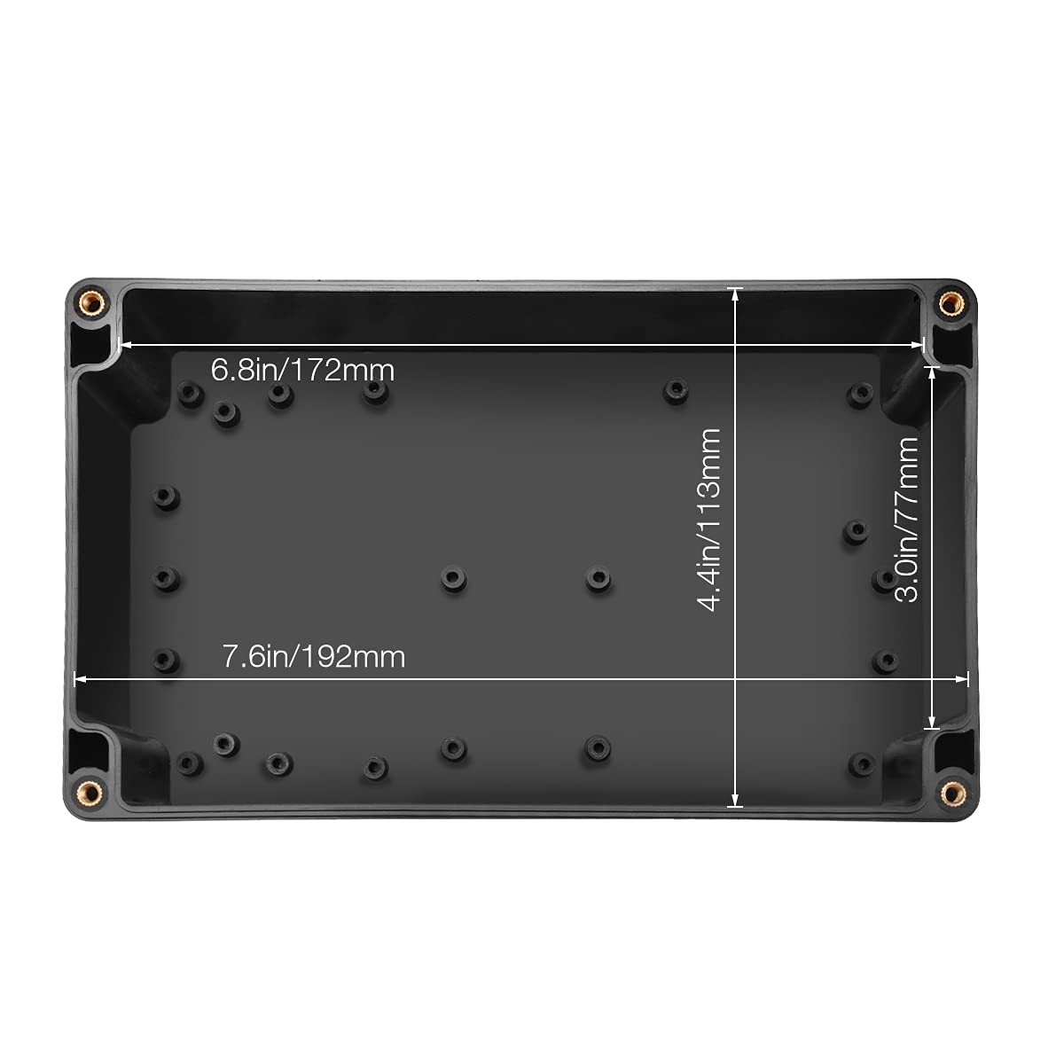 PINFOX Waterproof Electronic ABS Plastic Junction Project Box Enclosure 200mm...