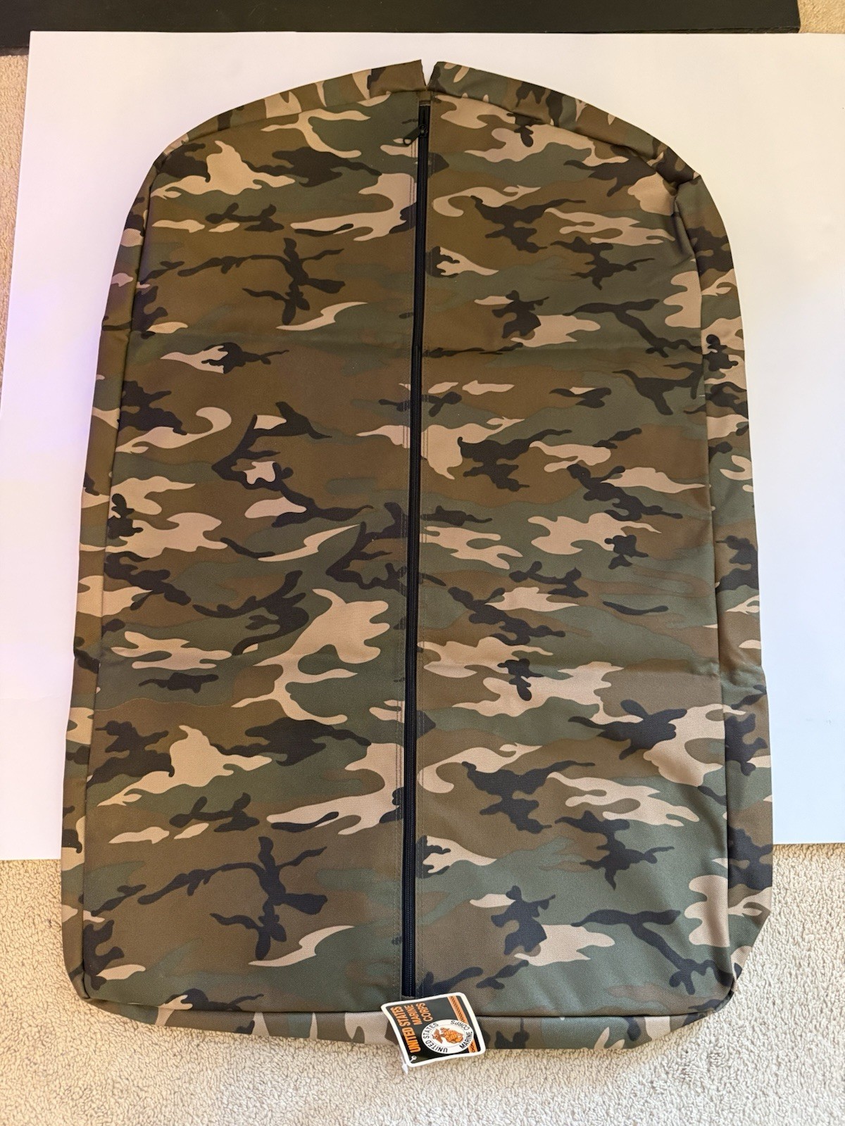 USMC US Marine Woodland Camo Field Travel Hanging Garment Bag
